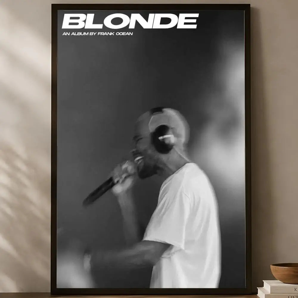 Frank Ocean HD Self-Stick Wall Art Poster – Waterproof Decor Wall Art Poster Axl White25 30X40cmNoframe