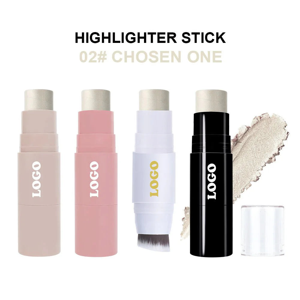 Double-Sided Blush Stick with Brush – Brightening Blusher Blush Stick Axl Highlighter 02 1pcs NO LOGO