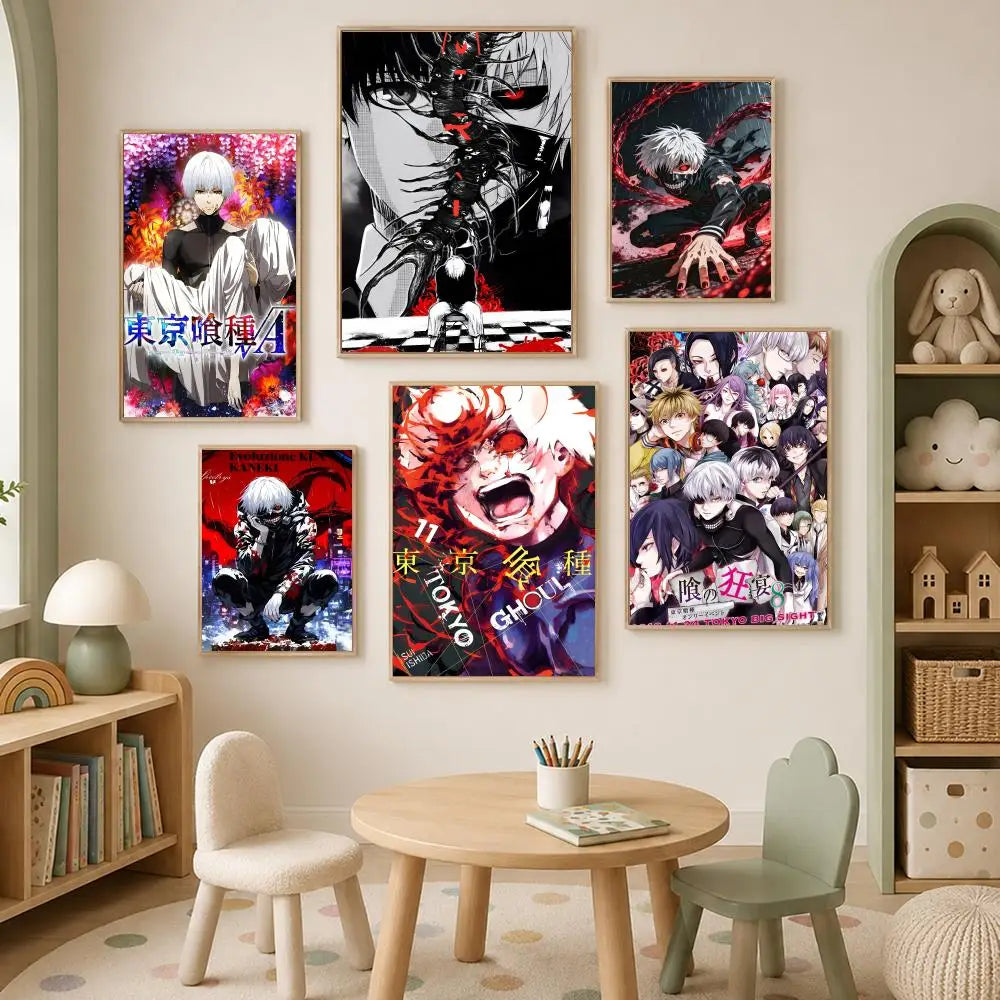 Tokyo Ghoul Anime Wall Poster – Self-Stick HD Waterproof Decor Anime Wall Poster Axl