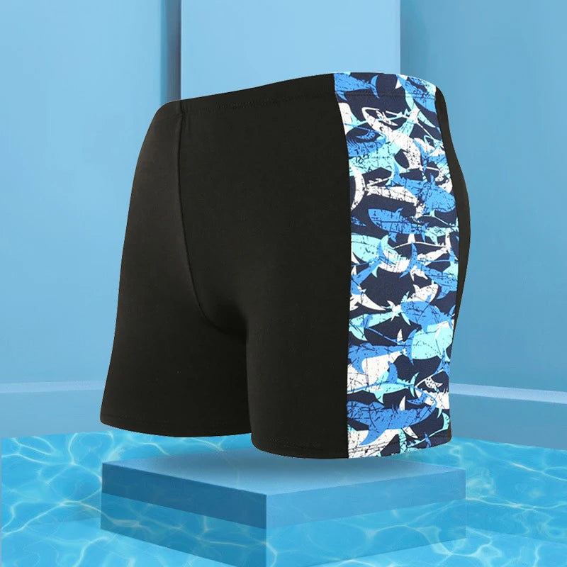Men's Quick-Dry Swim Trunks – Loose Fit Beach Boxer Shorts Men's Swim Trunks Axl A