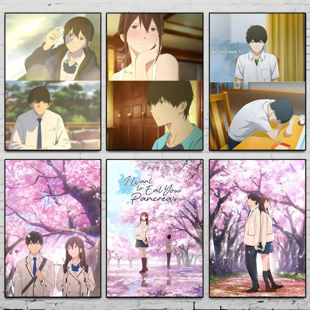 I Want to Eat Your Pancreas Anime HD Poster | Wall Sticker Anime Art Poster Axl
