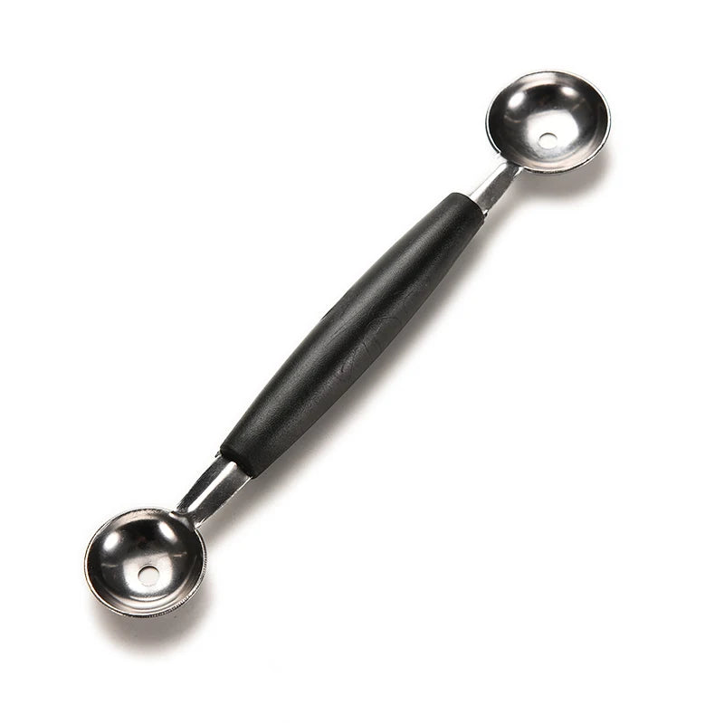 Double-End Melon Baller Stainless Steel Ice Cream Scoop Tool Melon Baller Scoop Axl onesize
