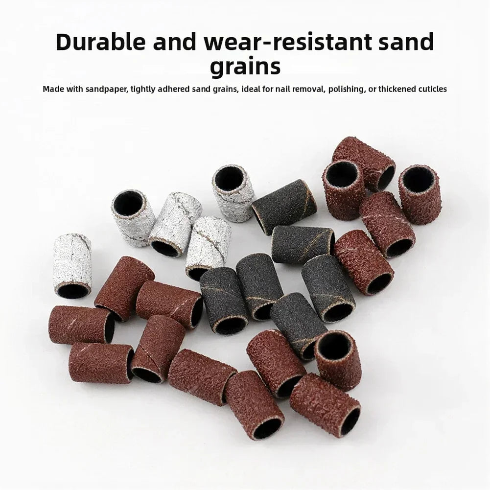75/210 Pcs Nail Sanding Ring Bands | Electric Drill 80/120/180 Grit Nail Sanding Rings Axl