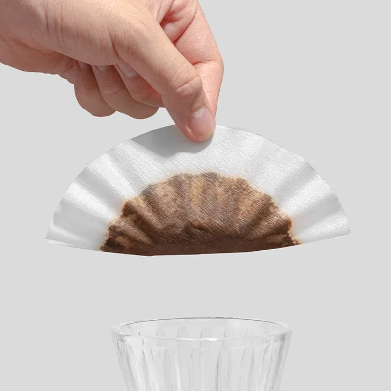 50 Pack Pour Over Coffee Filters – Fits B75 & Wave Dripper Coffee Filter Papers Axl