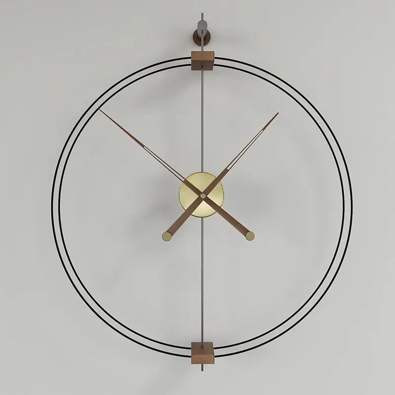 Modern Silent Wall Clock – Large 68cm Nordic Metal Design Wall Clock Axl