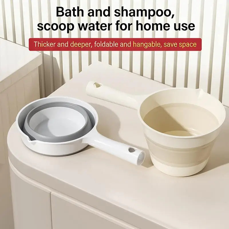 Collapsible Silicone Water Dipper – Foldable Travel Ladle Collapsible Water Ladle Axl