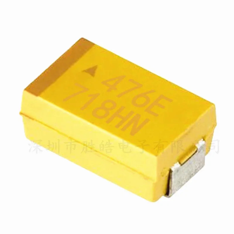 10PCS NioCen SMD Tantalum Capacitor 7343 D Type 25V 47µF 476E SMD Tantalum Capacitor Axl 10PCS