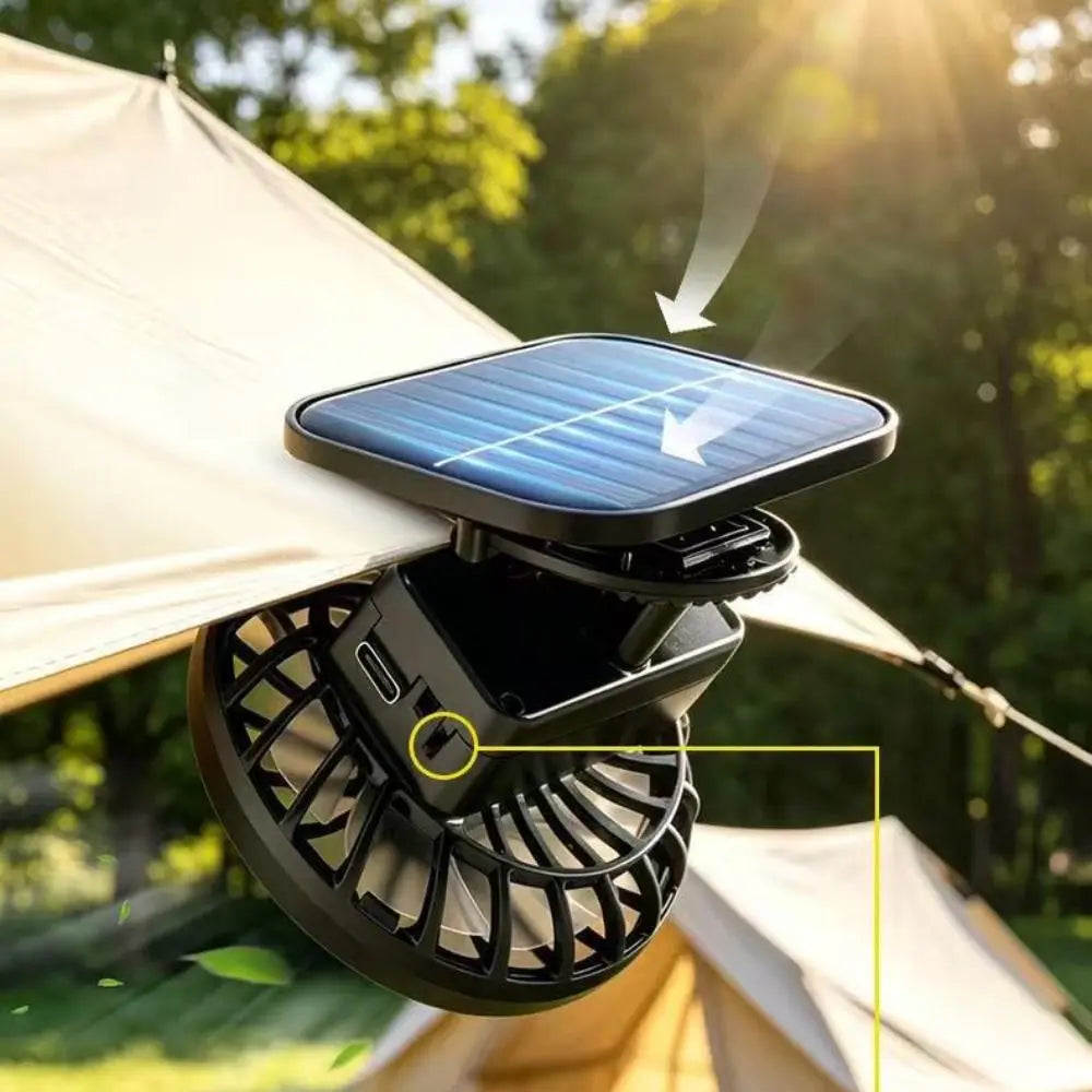 Portable Solar USB Handheld Fan – Mini Rechargeable Cooling Portable Handheld Fan Axl