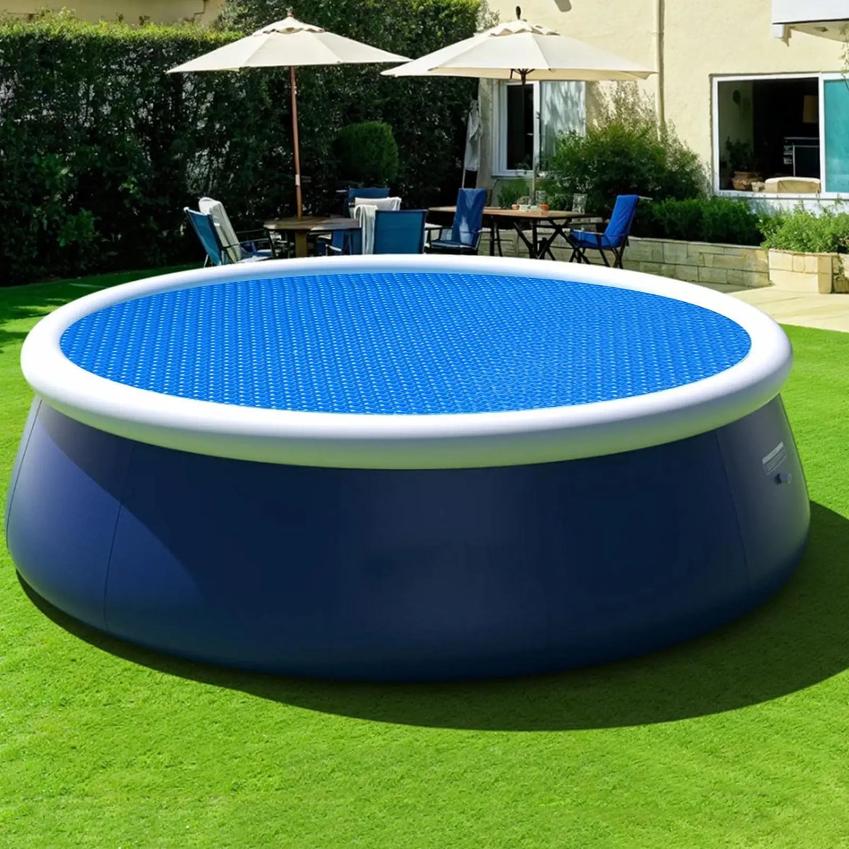 Round Solar Pool Cover – Thermal Blanket 6 to 12 FT Solar Pool Cover Axl