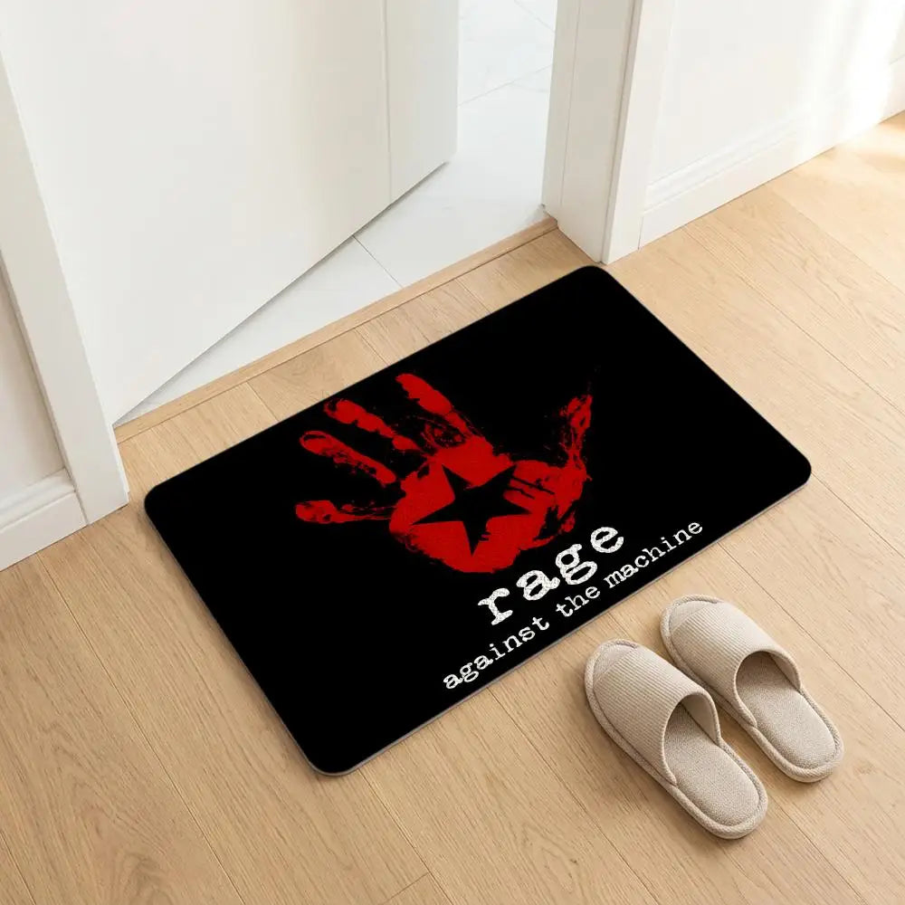 Rage Against the Machine Diatomite Bath Mat | Quick Dry Diatomite Bath Mat Axl White5 30x45cm