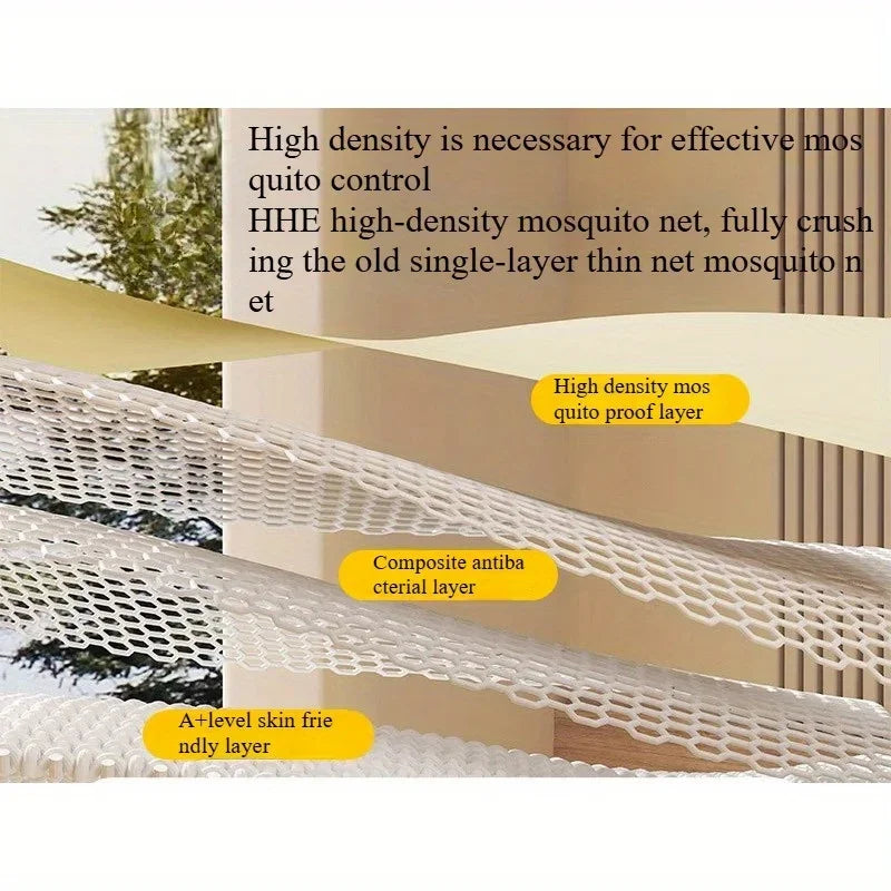 Yurt Mosquito Net for Bed – Anti-Drop Full-Bottom Canopy Bed Mosquito Net Axl