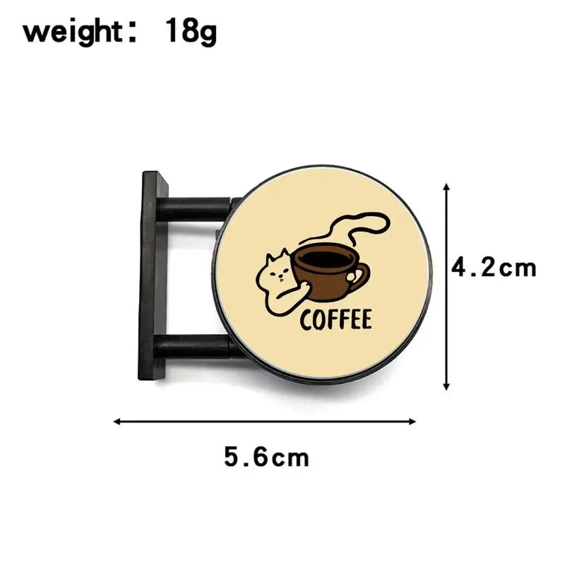 LED Mini Lightbox Fridge Magnet – Cute Cat & Coffee Decor LED Fridge Magnet Axl 1PC A3