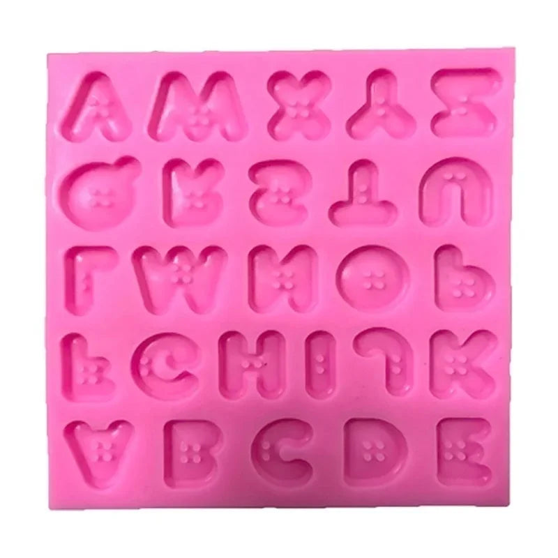 Alphabet Letter Silicone Fondant Mold – Cake Decorating Tool Silicone Fondant Mold Axl