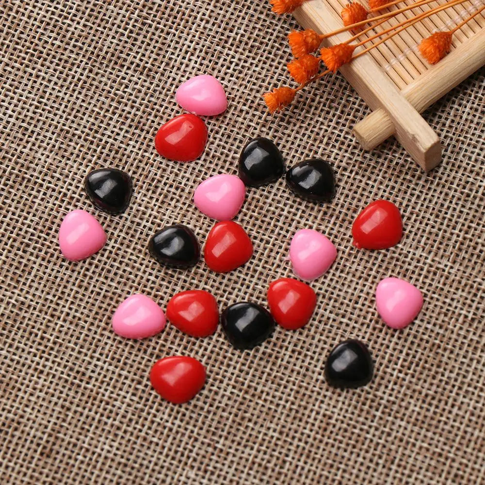 100 Pcs Triangle Safety Noses for Stuffed Animals & DIY Dolls Craft Doll Accessories Axl