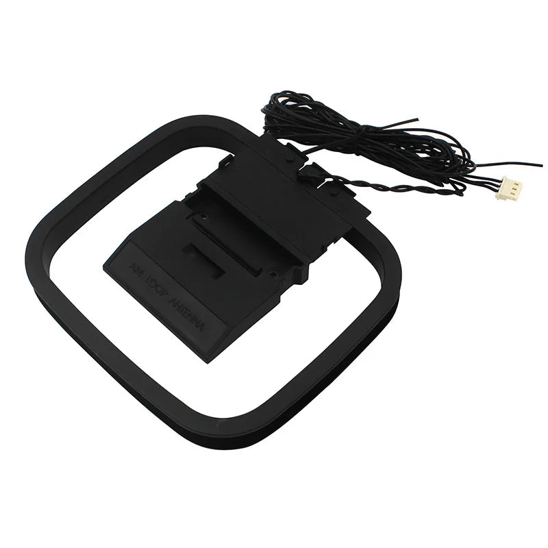 Indoor AM/FM Loop Antenna – 3-Pin Connector for Stereo Receivers Indoor Radio Antenna Axl 3 Pin
