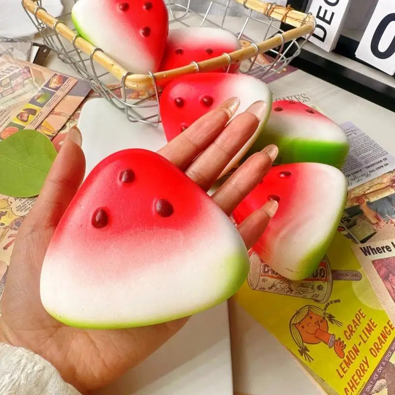 Watermelon Squishy Slow Rising Fidget Toy – Soft PU Foam Squishy Fidget Toy Axl