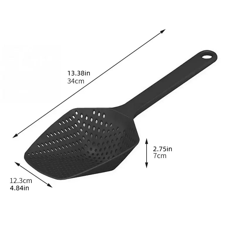 Large Kitchen Strainer Funnel with Spatula – Food & Water Filter Kitchen Strainer Funnel Axl