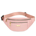 Women's Oxford Crossbody Waist Bag – Adjustable Sports Fanny Pack Crossbody Waist Bag Axl Pink-1pc