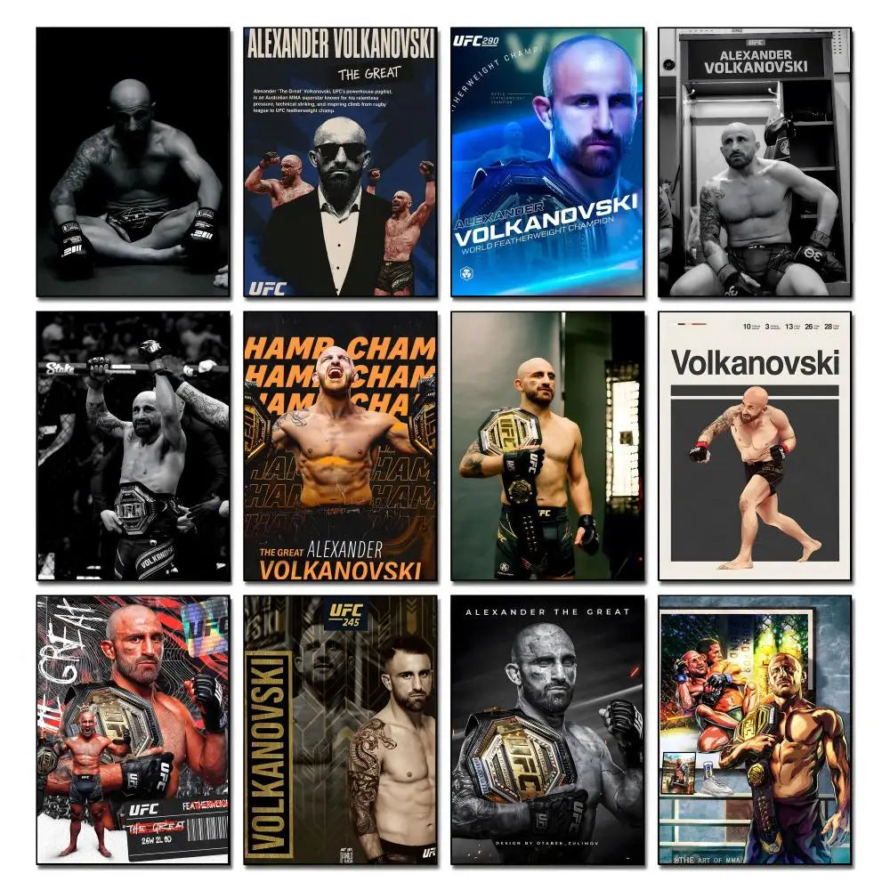Alexander Volkanovski HD Poster – Waterproof Wall Art Decor Wall Art Poster Axl