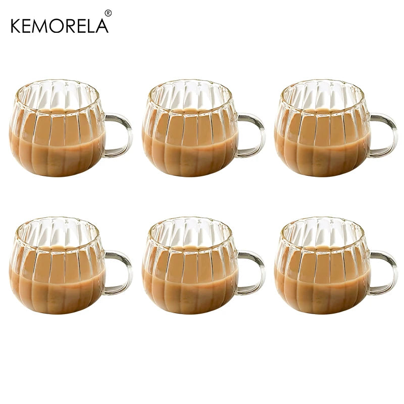 Halloween Pumpkin Glass Cups 450ml – Borosilicate Drinkware Set Halloween Drinking Glasses Axl