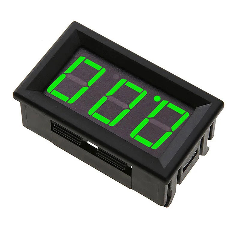 2-Wire Digital Voltmeter DC 5V–120V | Anti-Reverse EV Meter Digital Panel Voltmeter Axl A2