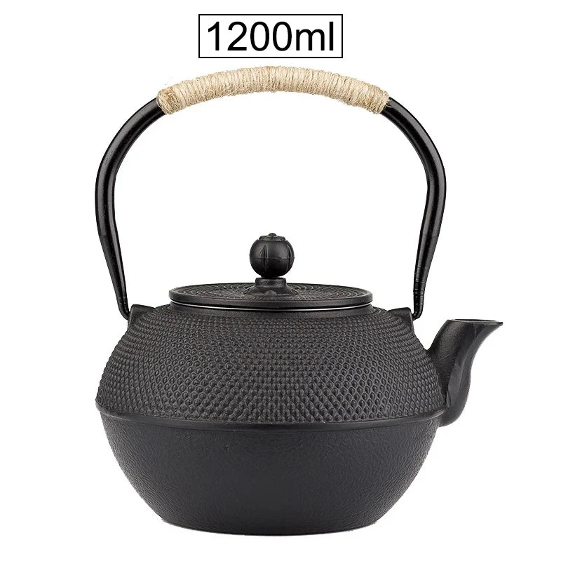 KEMORELA Japanese Cast Iron Teapot with Stainless Infuser Cast Iron Teapot Axl 1200ML