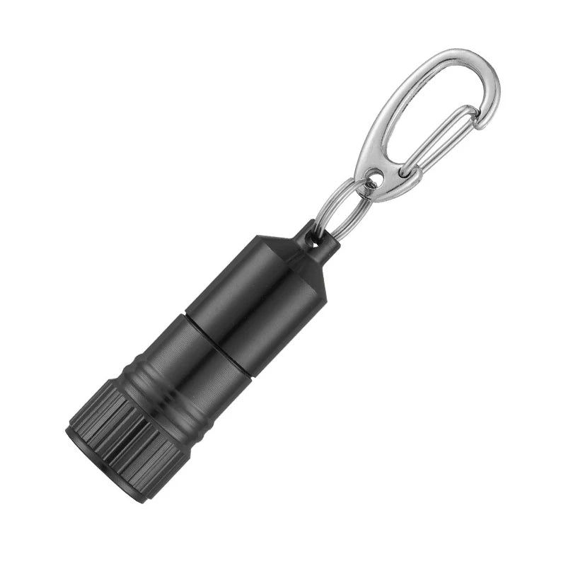 Mini LED Keychain Flashlight – Compact Pocket Torch for Camping Keychain Flashlight Axl Black