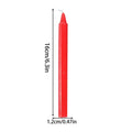 10-Pack Unscented Taper Candles – Red & White Wedding & Home Taper Candles Axl Red