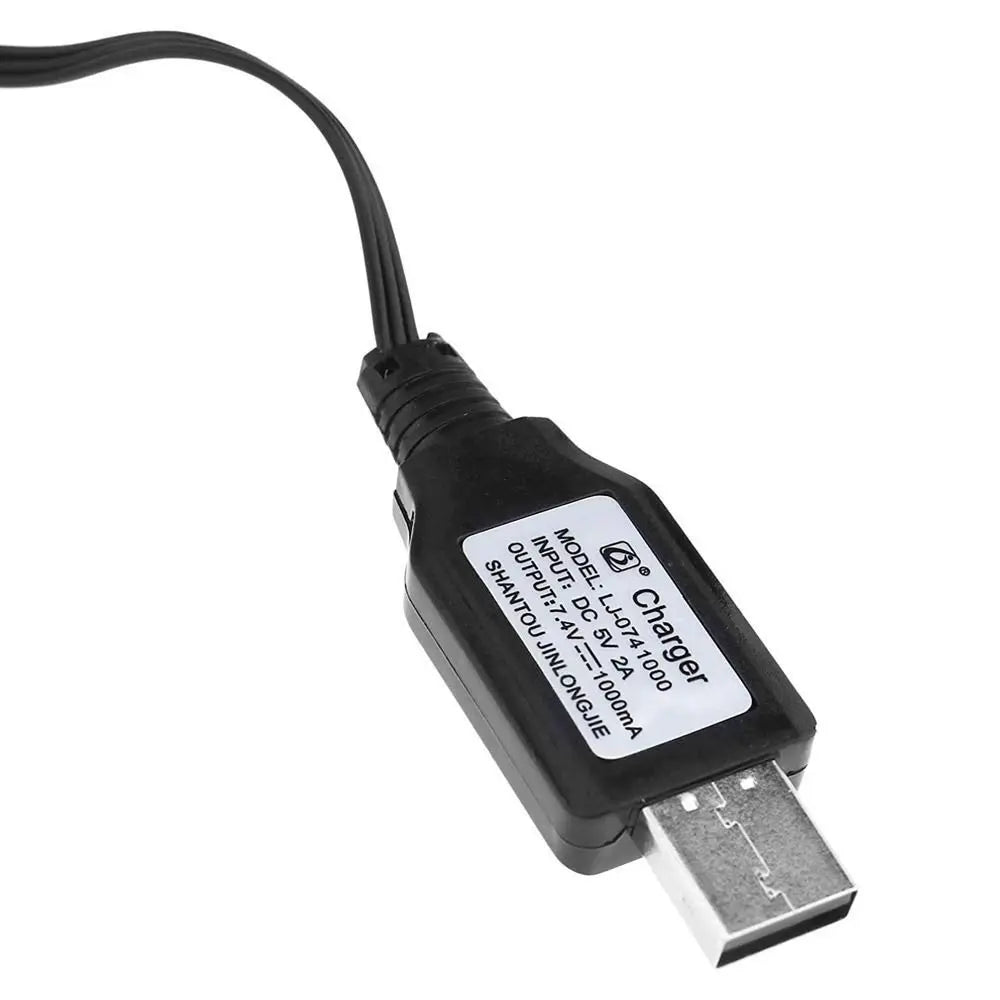 USB Battery Charger Cable 3.7V–11.1V | XH PH SM RC Hobby RC Battery Charger Axl