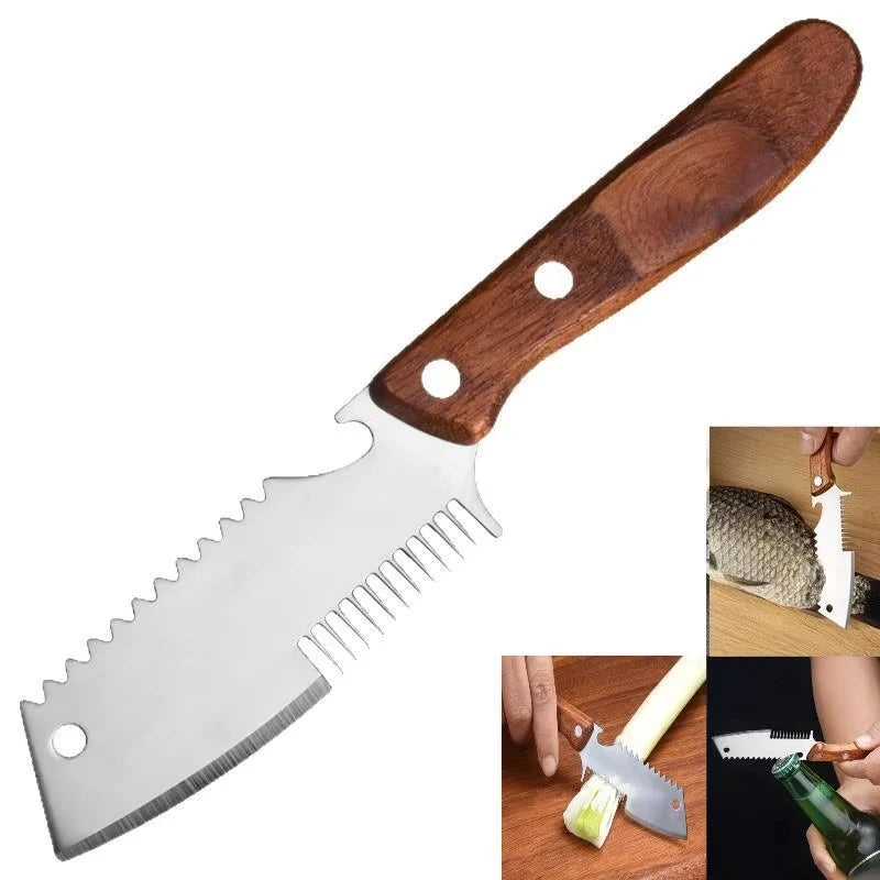 Stainless Steel Scallion Slicer & Vegetable Peeler – Wood Handle Vegetable Peeler Slicer Axl