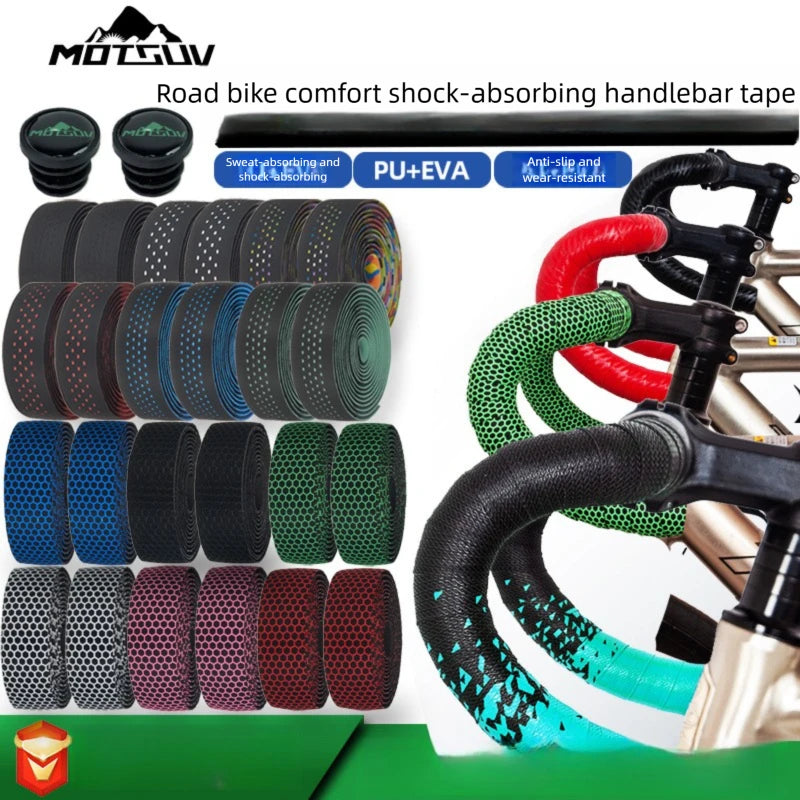 Carbon Fiber Silicone Handlebar Tape – Anti-Slip Road Bike Wrap Handlebar Tape Axl