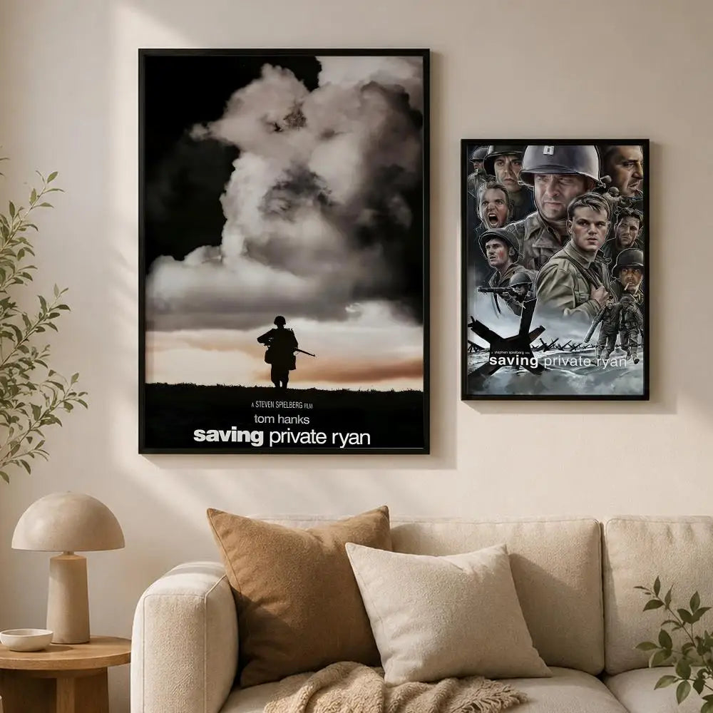 Saving Private Ryan Movie Poster – HD Waterproof Peel & Stick Movie Wall Poster Axl