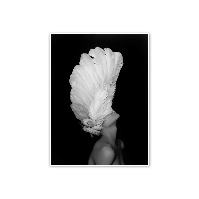Women Butterfly Floral Wall Art Poster – Modern Home Décor