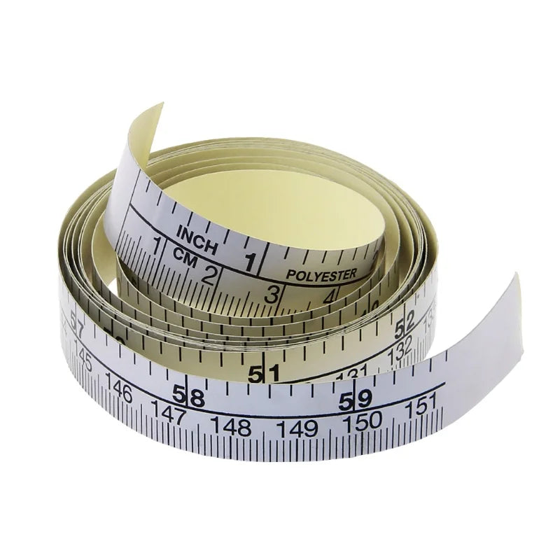 151cm Self-Adhesive Ruler Tape – Metric & Imperial Sewing Sticker Sewing Ruler Tape Axl