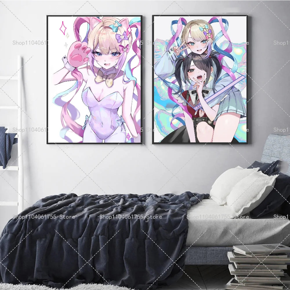 Needy Girl Overdose Game Poster – Waterproof Wall Sticker Art Wall Art Poster Axl