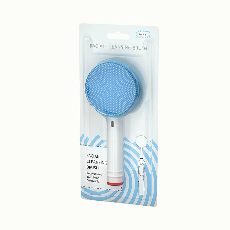 Silicone Facial Cleansing Brush Head for Oral-B Electric Handles Facial Cleansing Brush Axl Blue