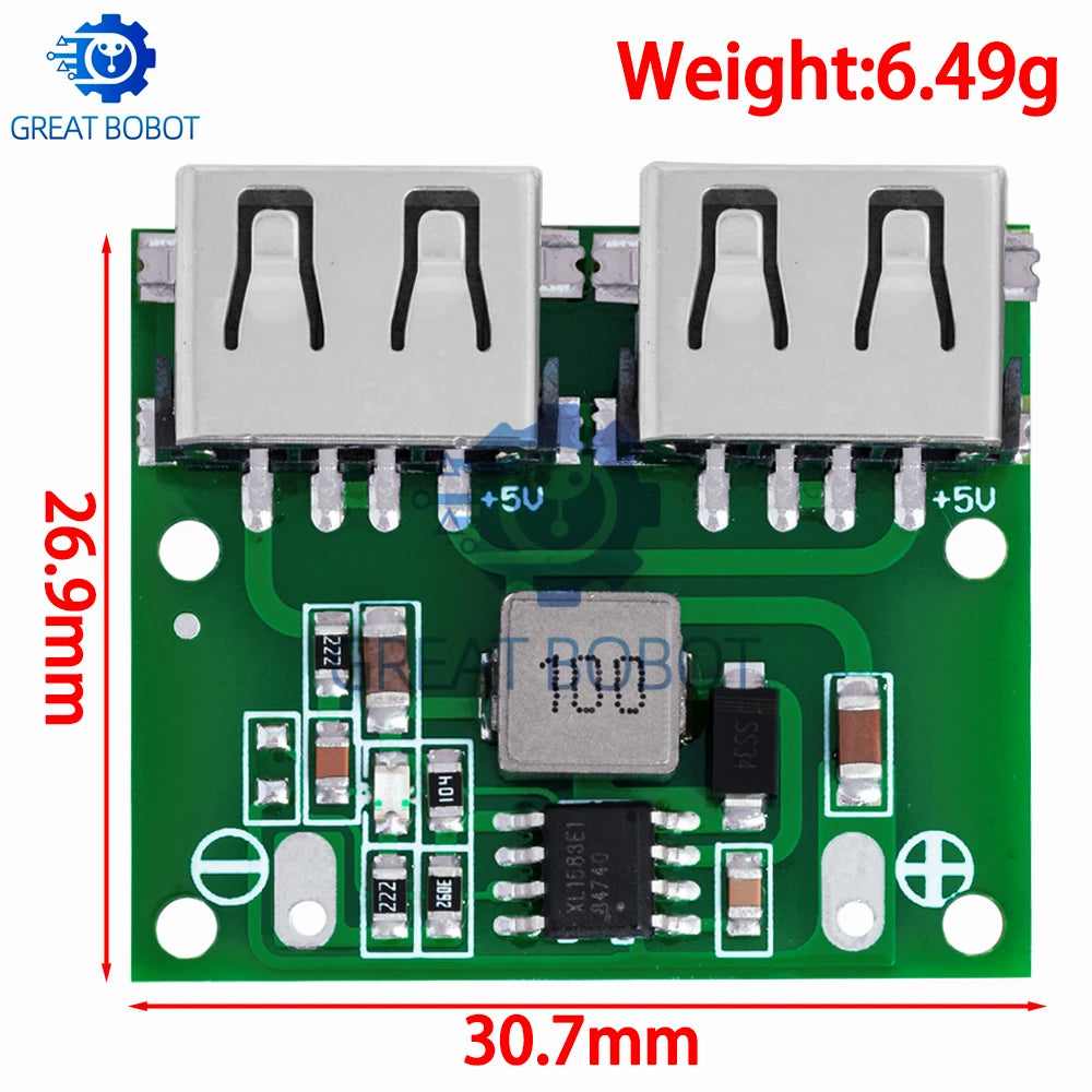 DC-DC Buck Converter 6-24V to 5V 3A Dual USB Step-Down Module Buck Converter Module Axl