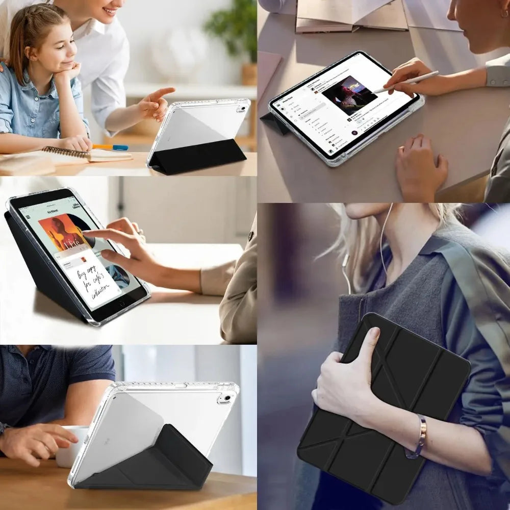 Y-Fold iPad Case with Pencil Holder – Air 11" M3 M2 10th 11th Gen Tablet Case Axl