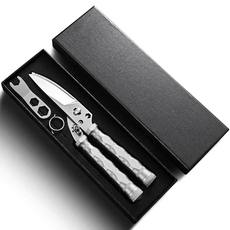 Heavy-Duty Stainless Steel Kitchen Poultry Scissors Kitchen Poultry Scissors Axl Silver