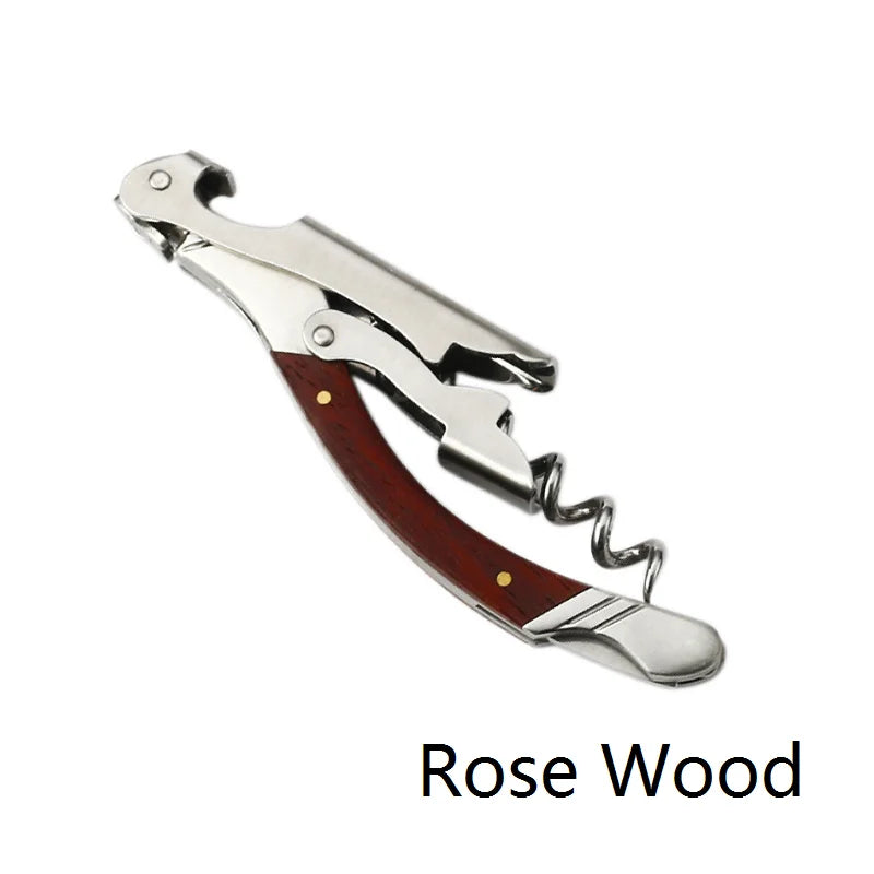 Laguiole Wood Handle Corkscrew Wine Opener – Stainless Steel Wine Corkscrew Opener Axl Rose wood