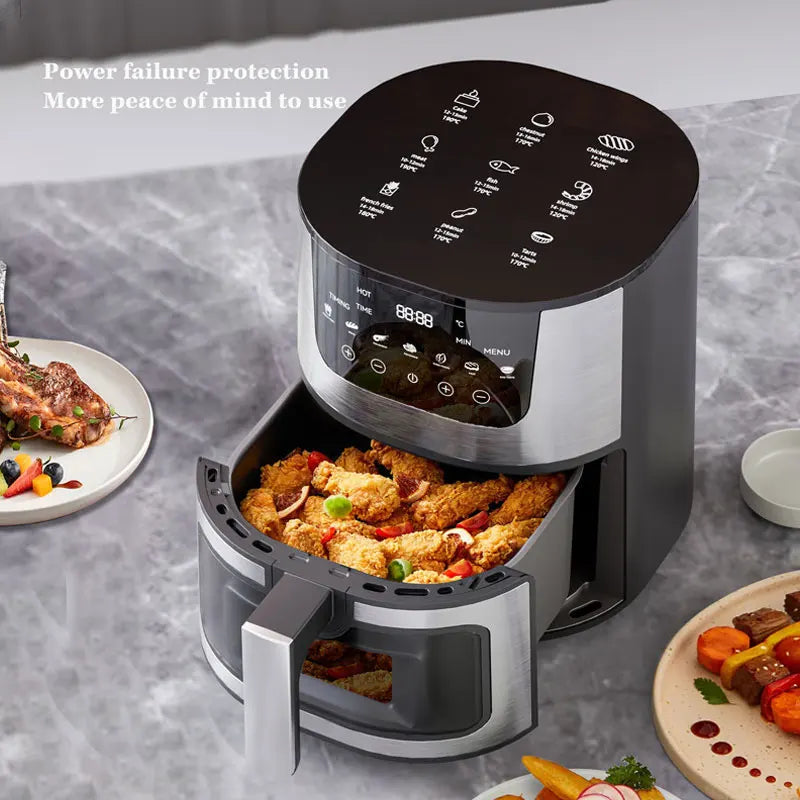 BALASHOV 1250W Air Fryer Toaster Oven Combo 4.5L LED Touch Air Fryer Oven Axl