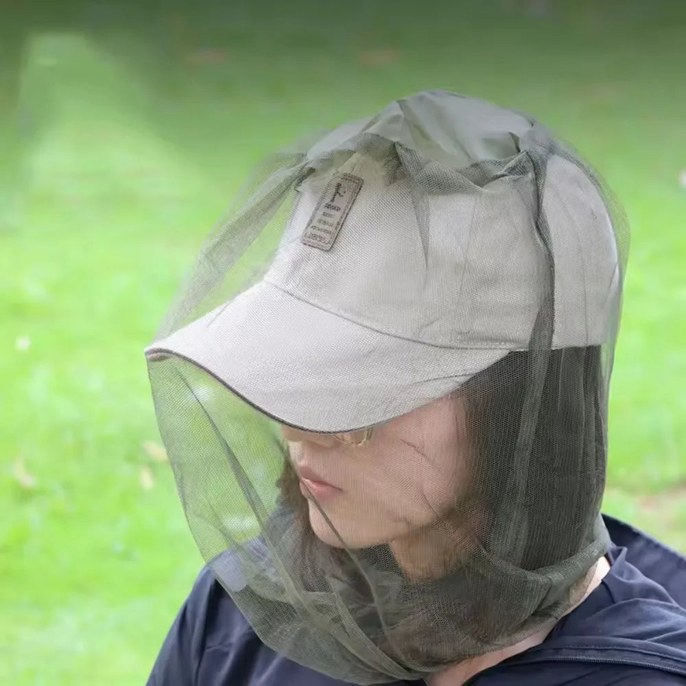 Mosquito Head Net – Mesh Bug Hat Cover for Camping & Hiking Mosquito Head Net Axl