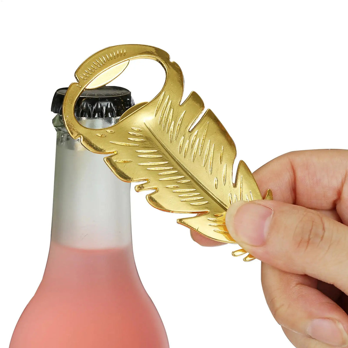 Golden Feather Bottle Opener – Portable Zinc Alloy Bar Tool Bottle Opener Axl