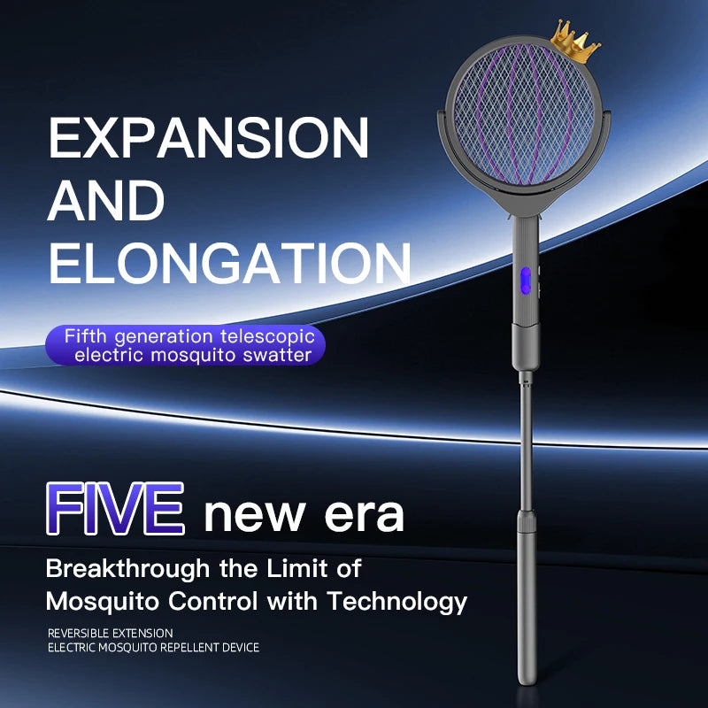 Electric Mosquito Swatter – UV Lure & Telescopic Handle Electric Bug Zapper Axl