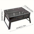 KEMORELA Portable Charcoal BBQ Grill – Mini Stainless Steel Portable Charcoal Grill Axl 1PCS