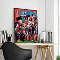 My Hero Academia Anime Canvas Wall Art – Unframed Poster Canvas Wall Art Axl Black10 40X50cmFrameless