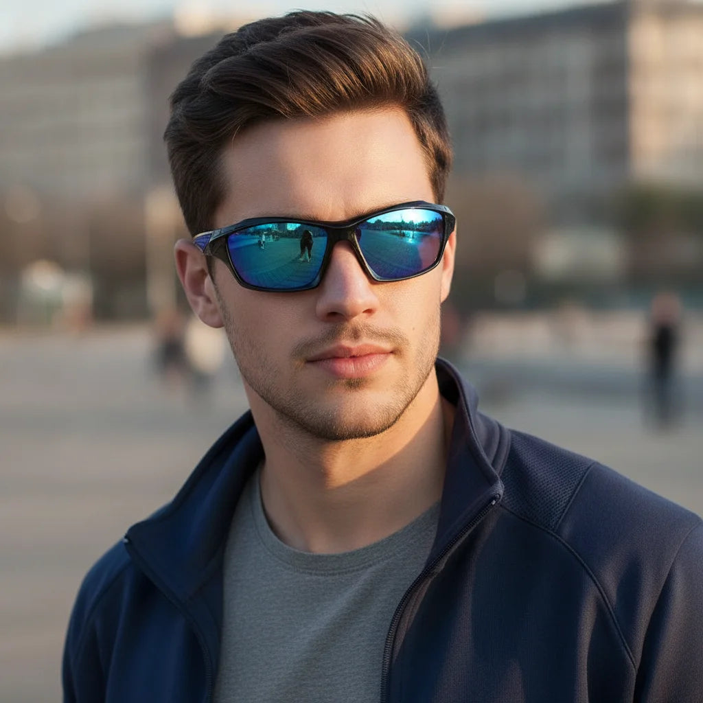 UV400 Round Sports Sunglasses – Unisex Cycling Eyewear Sports Sunglasses Axl