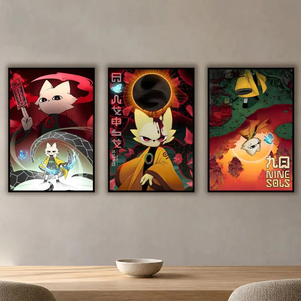 Nine Sols Game Poster – HD Waterproof PVC Wall Stickers Wall Sticker Poster Axl