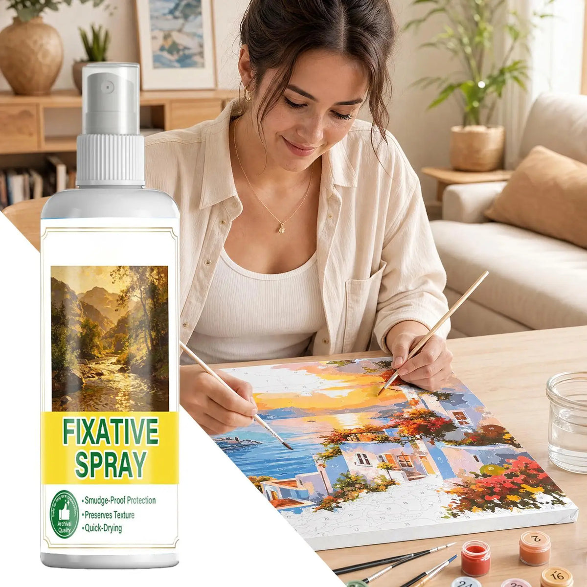 Fixative Spray 100ml – Smudge-Proof Art Sealant for Pastels Art Fixative Spray Axl