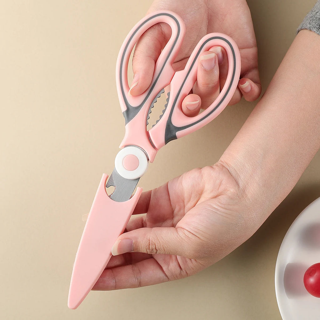 Multifunction Stainless Steel Kitchen Scissors | Food & Bone Shears Kitchen Scissors Axl